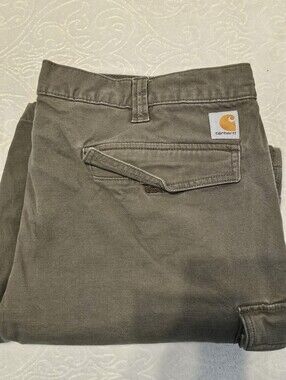 Carhartt Men’s Relaxed Fit Cargo Shorts Olive / Army Green Size 42 Workwear